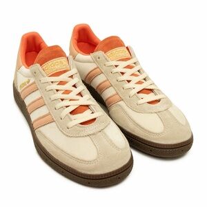 Adidas Spezial Cream and Orange Sneakers
